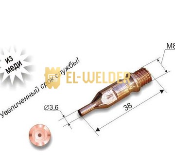 Мундштуки внутрішні до різаків Р1 ДОНМЕТ 142П/142М/149П