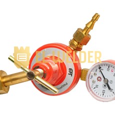 Редуктор з пропановим манометром (0,6 МПа) Точковим пристроєм (латунь)