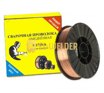 ЗВАРЮВАЛЬНИЙ ОМІДНЕНИЙ ДРІТ ER70S-6 1.2 мм (15КГ)