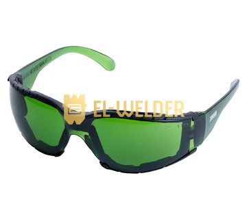 Окуляри захисні c обтюратором Zoom anti-scratch, anti-fog (зелені)